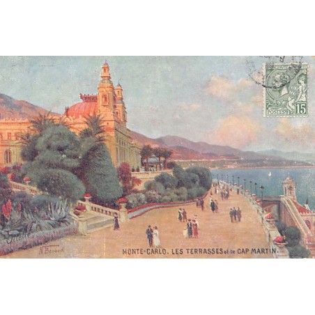 Rare collectable postcards of Monaco. Vintage Postcards of Monaco