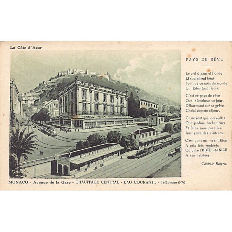 Rare collectable postcards of Monaco. Vintage Postcards of Monaco