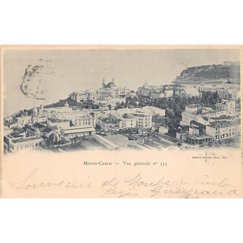 Rare collectable postcards of Monaco. Vintage Postcards of Monaco