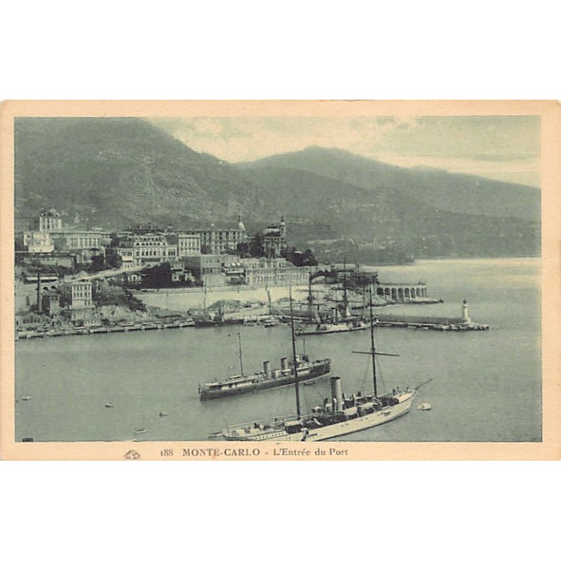 Rare collectable postcards of Monaco. Vintage Postcards of Monaco