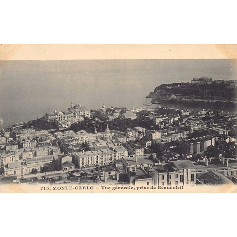 Rare collectable postcards of Monaco. Vintage Postcards of Monaco