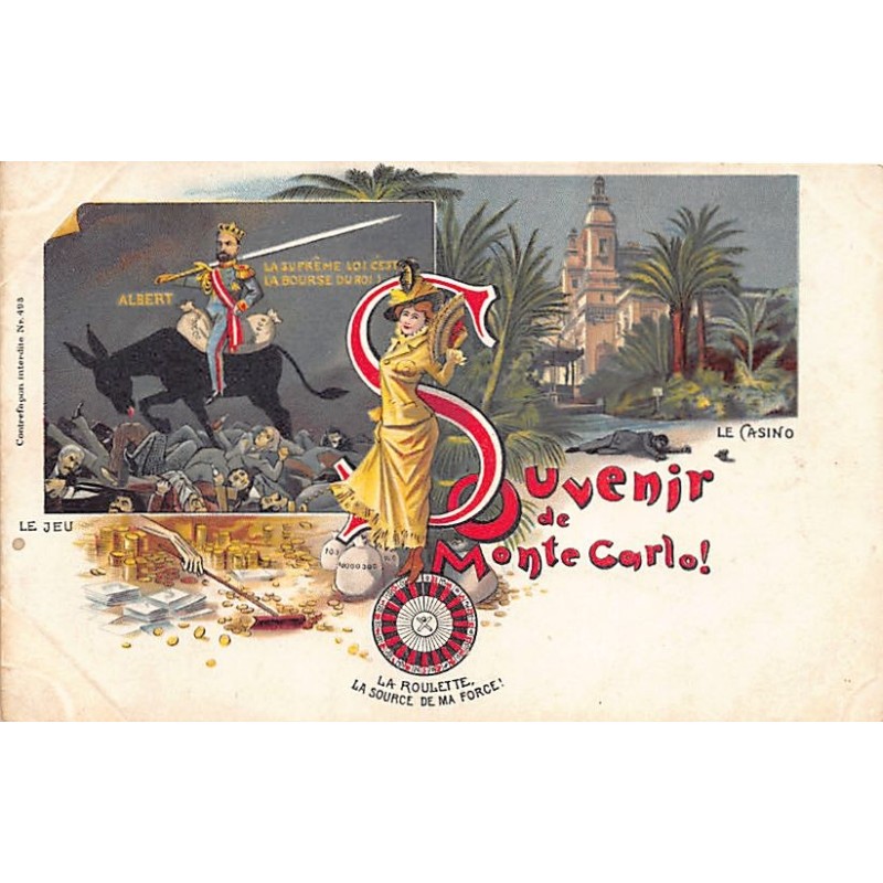 Rare collectable postcards of Monaco. Vintage Postcards of Monaco