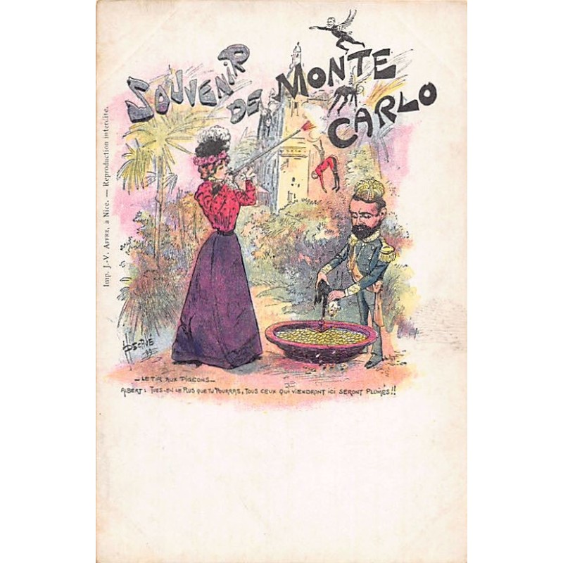 Rare collectable postcards of Monaco. Vintage Postcards of Monaco