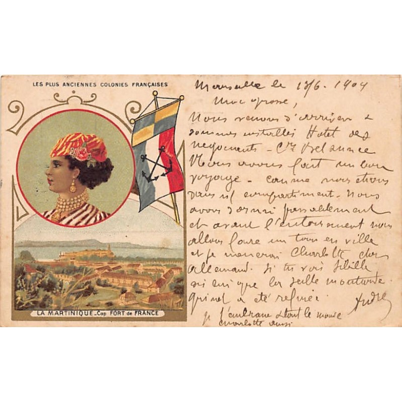 Rare collectable postcards of Martinique. Vintage Postcards of Martinique