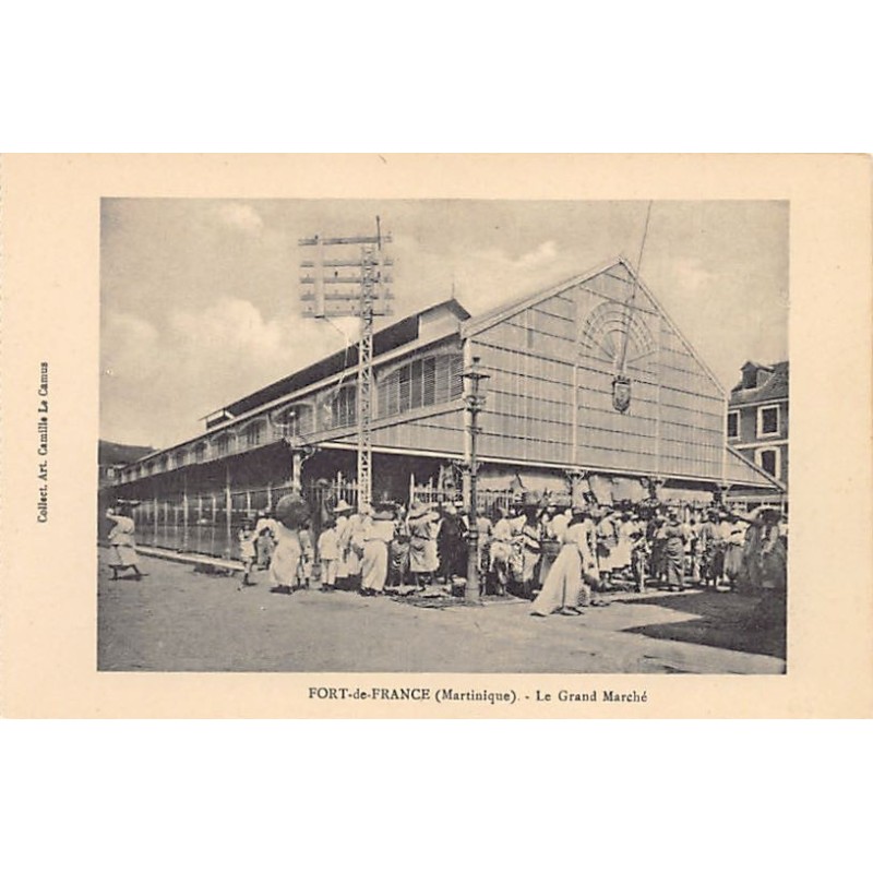 Rare collectable postcards of Martinique. Vintage Postcards of Martinique