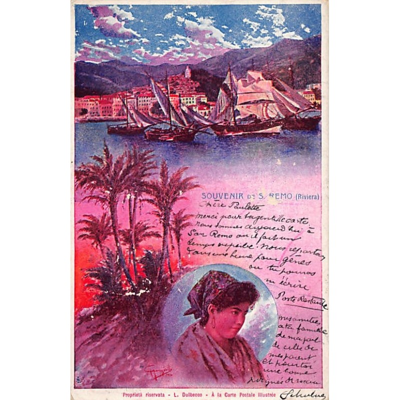 Rare collectable postcards of Italy. Vintage Postcards of Italy