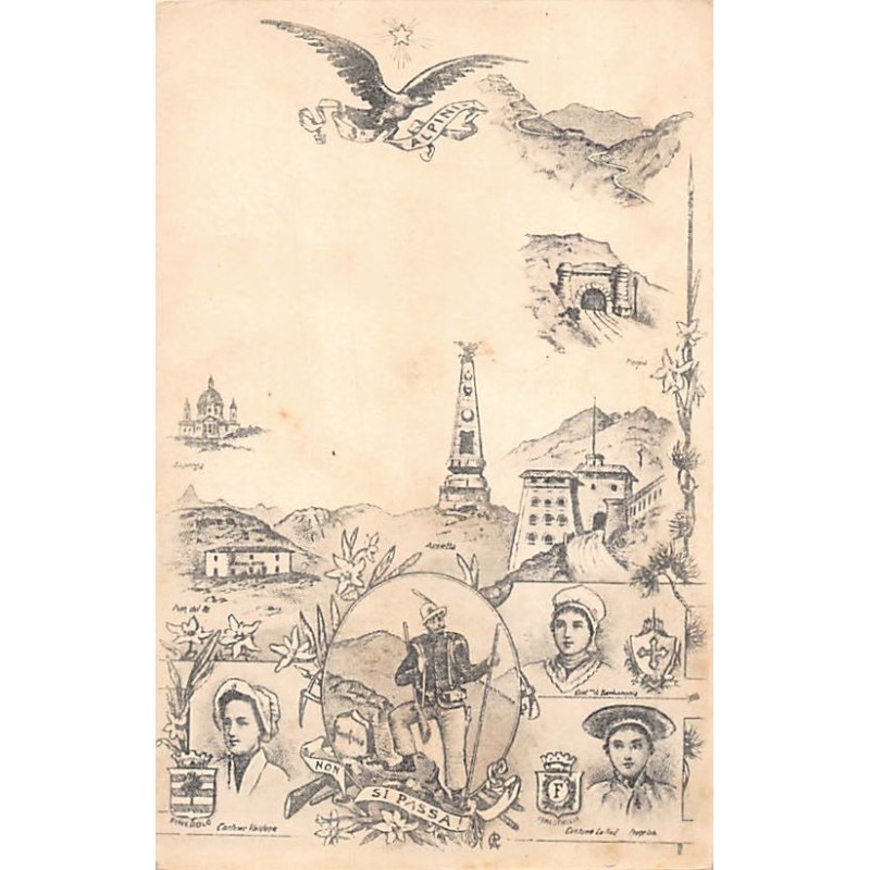 Rare collectable postcards of Italy. Vintage Postcards of Italy