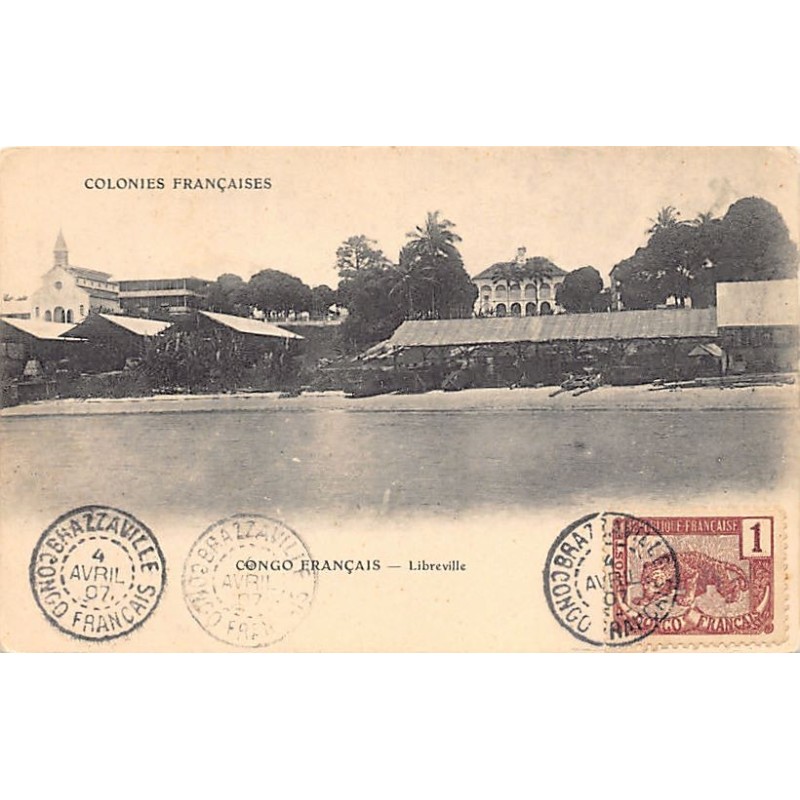 Rare collectable postcards of Gabon. Vintage Postcards of Gabon