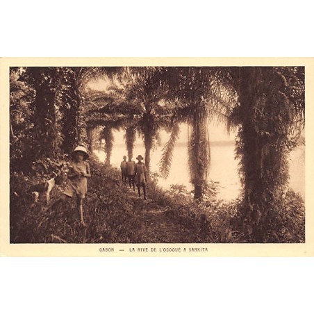Rare collectable postcards of Gabon. Vintage Postcards of Gabon