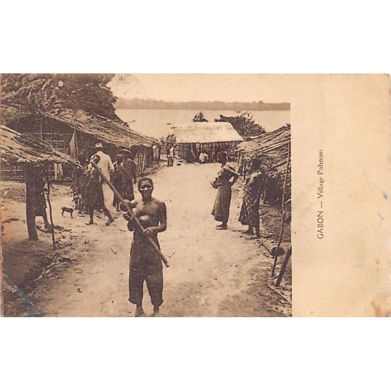 Rare collectable postcards of Gabon. Vintage Postcards of Gabon