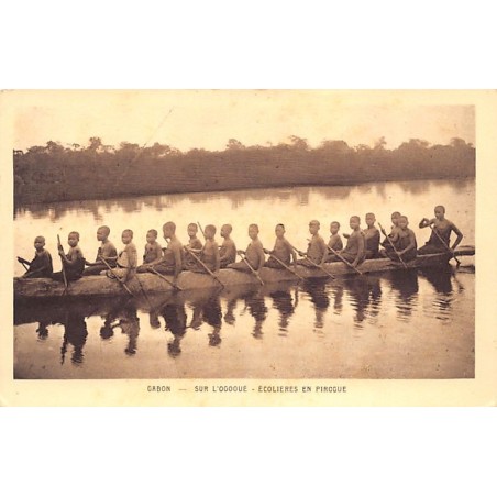 Rare collectable postcards of Gabon. Vintage Postcards of Gabon