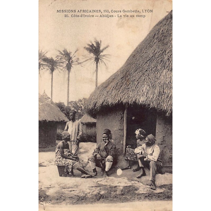 Rare collectable postcards of Ivory Coast - Côte d'Ivoire. Vintage Postcards of Ivory Coast - Côte d'Ivoire