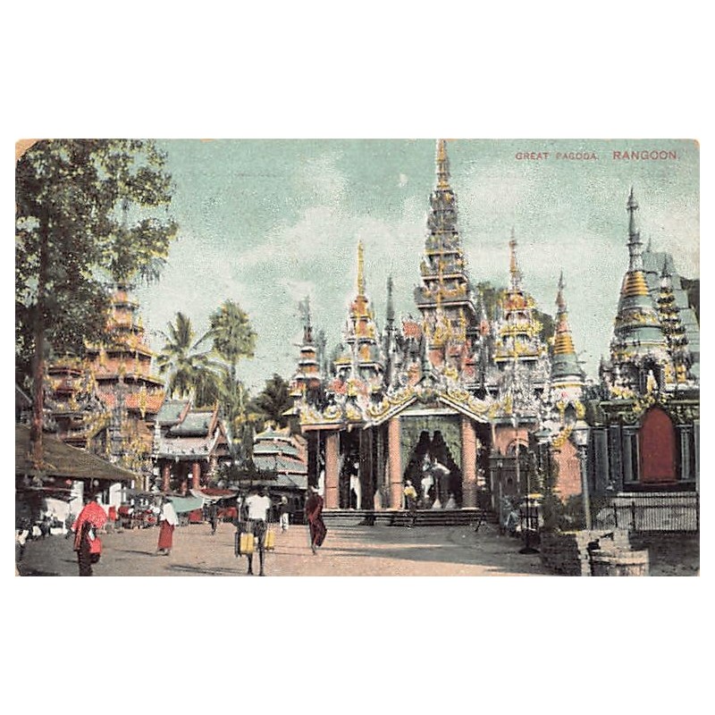 Rare collectable postcards of Myanmar (Burma). Vintage Postcards of Myanmar (Burma)