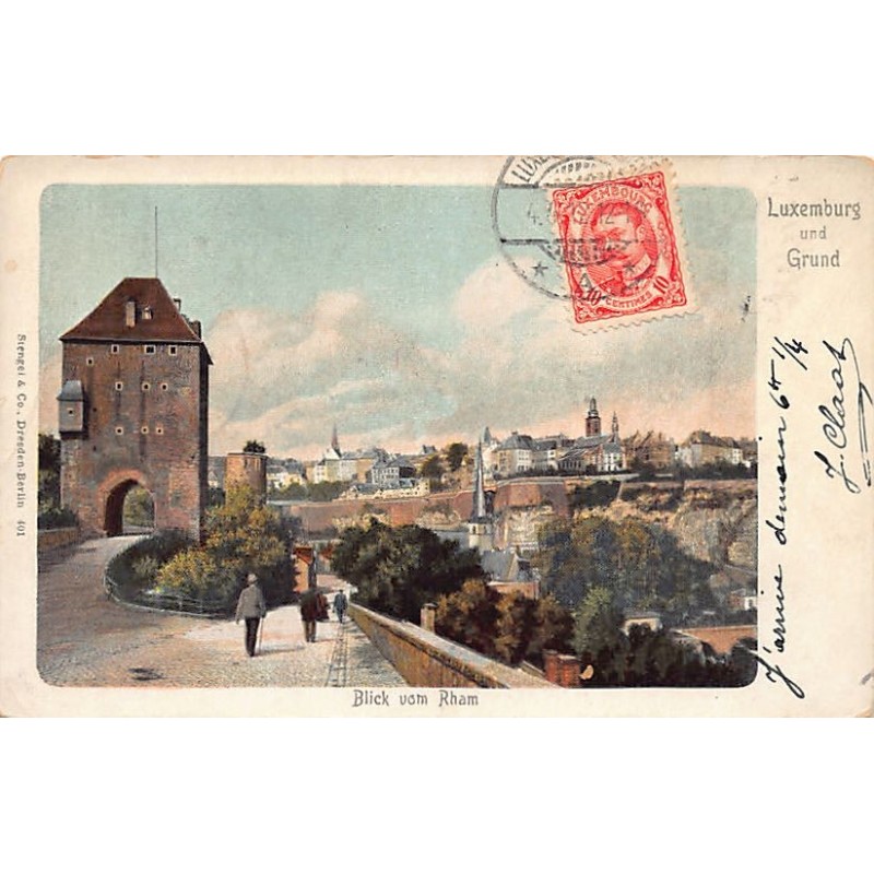 Rare collectable postcards of Luxembourg. Vintage Postcards of Luxembourg