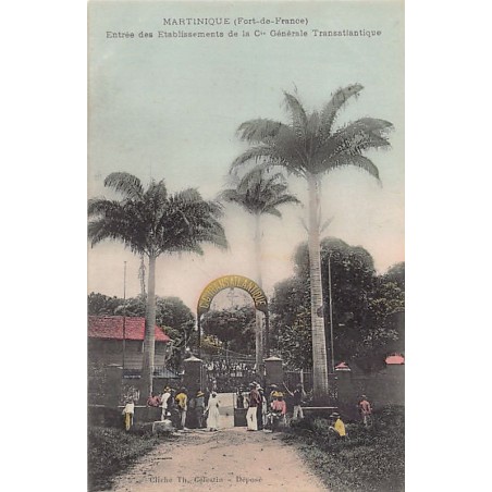 Rare collectable postcards of Martinique. Vintage Postcards of Martinique
