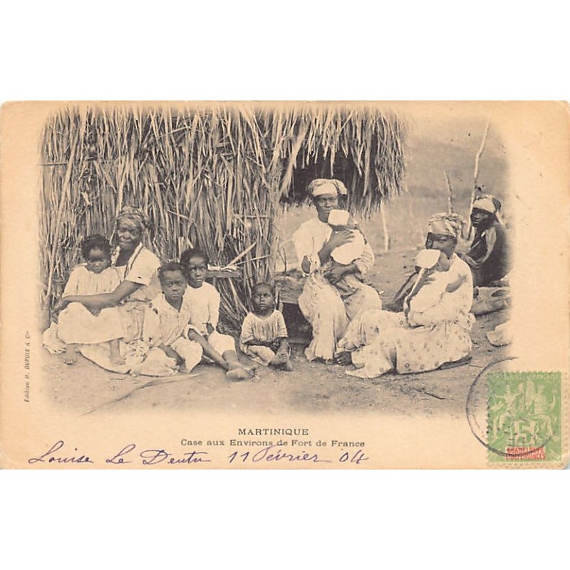 Rare collectable postcards of Martinique. Vintage Postcards of Martinique