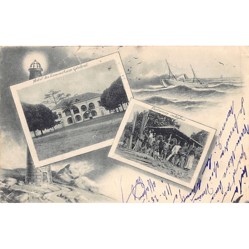 Rare collectable postcards of GABON. Vintage Postcards of GABON