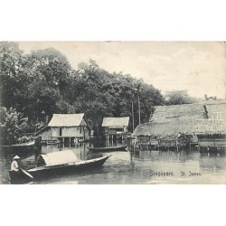 Rare collectable postcards of Singapore. Vintage Postcards of Singapore