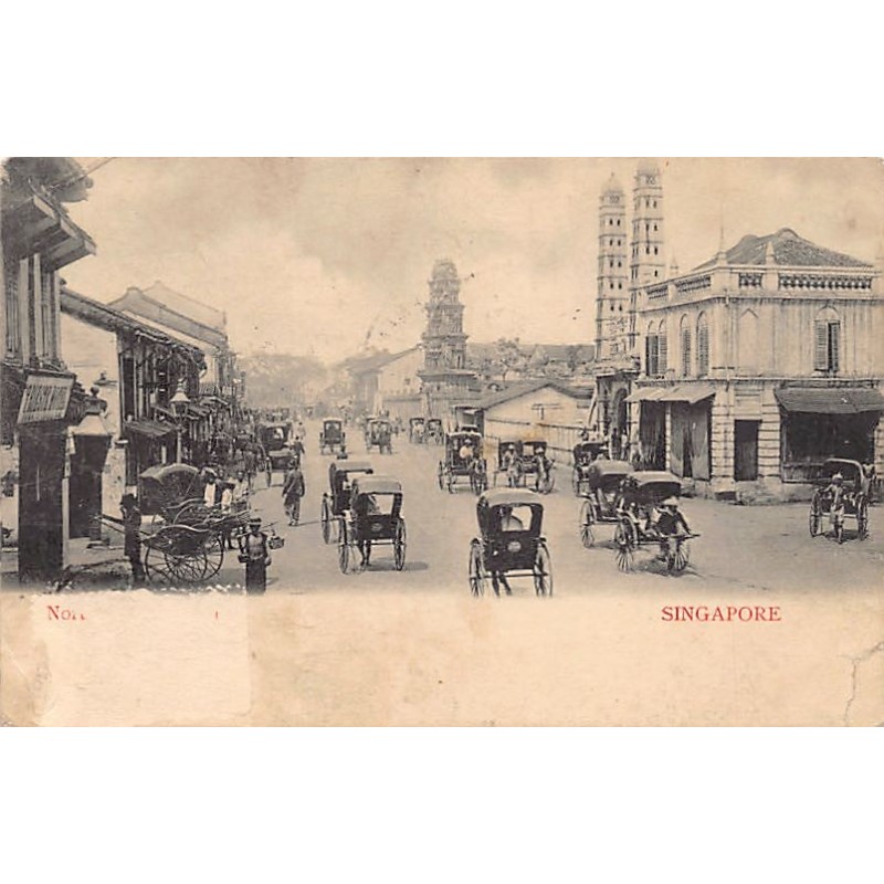 Rare collectable postcards of Singapore. Vintage Postcards of Singapore