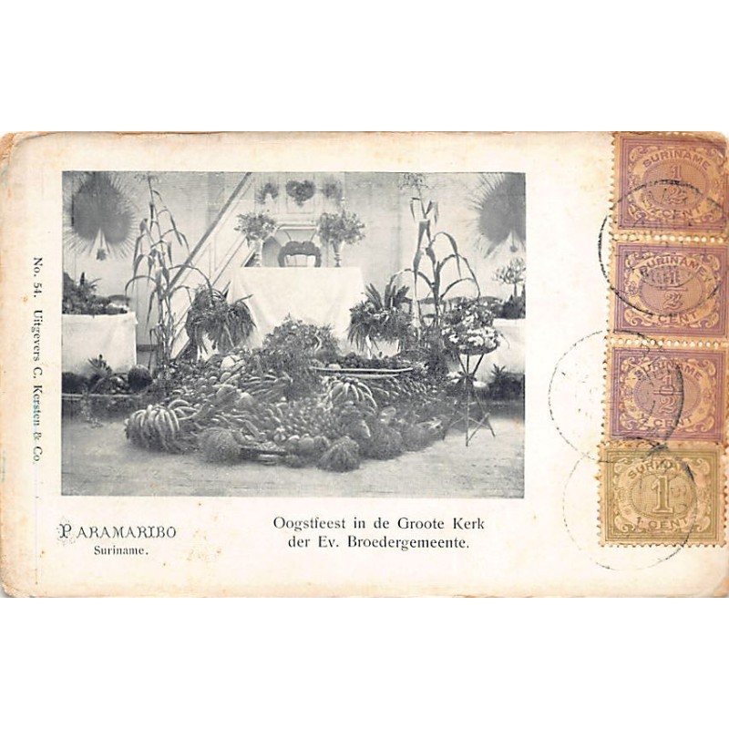 Rare collectable postcards of Surinam. Vintage Postcards of Surinam