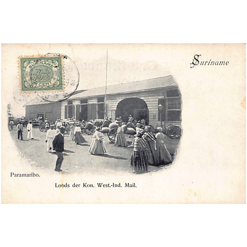 Rare collectable postcards of Surinam. Vintage Postcards of Surinam