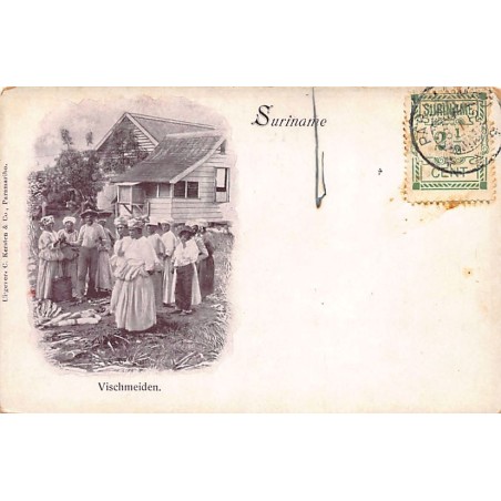 Rare collectable postcards of Surinam. Vintage Postcards of Surinam