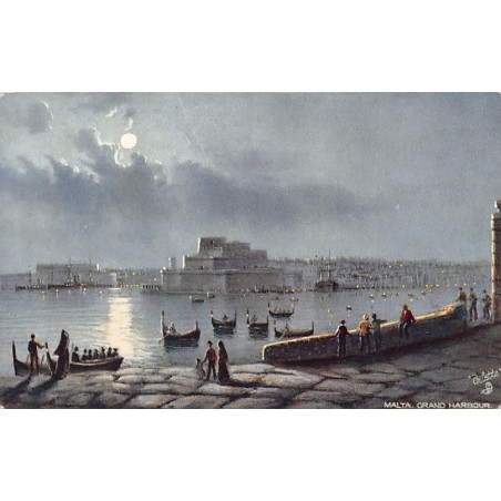 Rare collectable postcards of Malta. Vintage Postcards of Malta