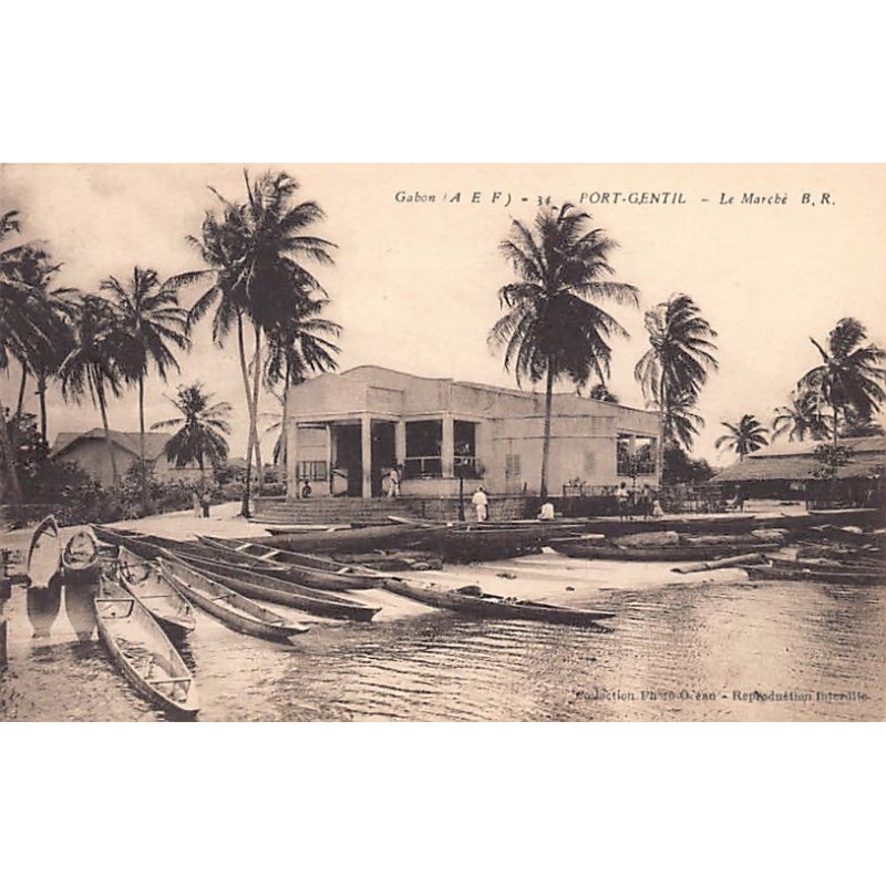 Rare collectable postcards of GABON. Vintage Postcards of GABON