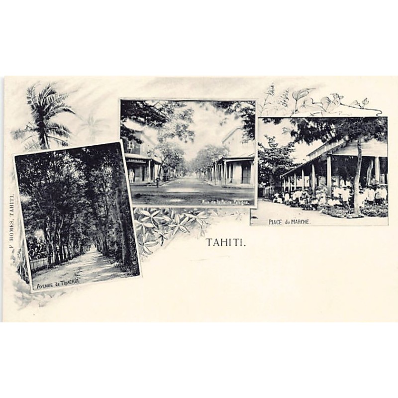Rare collectable postcards of French Polynesia. Vintage Postcards of French Polynesia