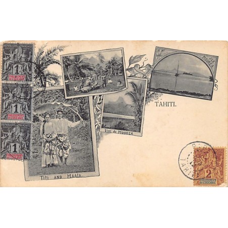 Rare collectable postcards of French Polynesia. Vintage Postcards of French Polynesia