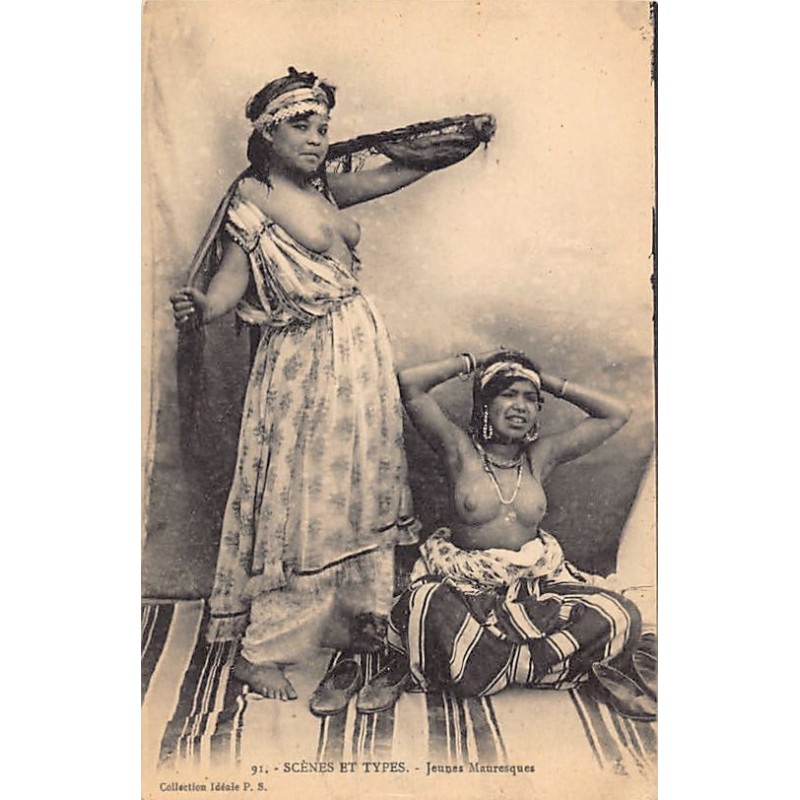 Rare collectable postcards of ETHNIC NUDE. Vintage Postcards of ETHNIC NUDE