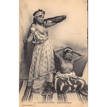 Rare collectable postcards of ETHNIC NUDE. Vintage Postcards of ETHNIC NUDE