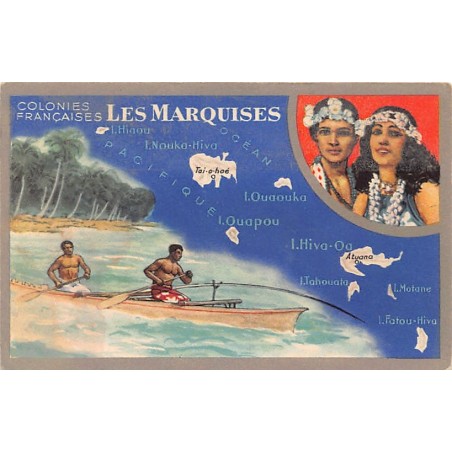 Rare collectable postcards of French Polynesia. Vintage Postcards of French Polynesia