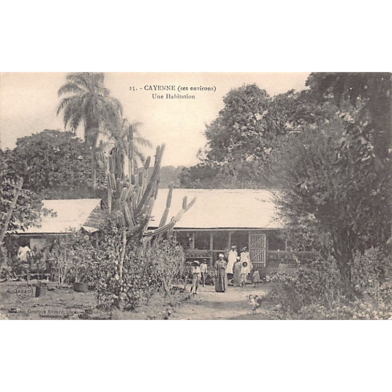 Rare collectable postcards of French Guiana. Vintage Postcards of French Guiana