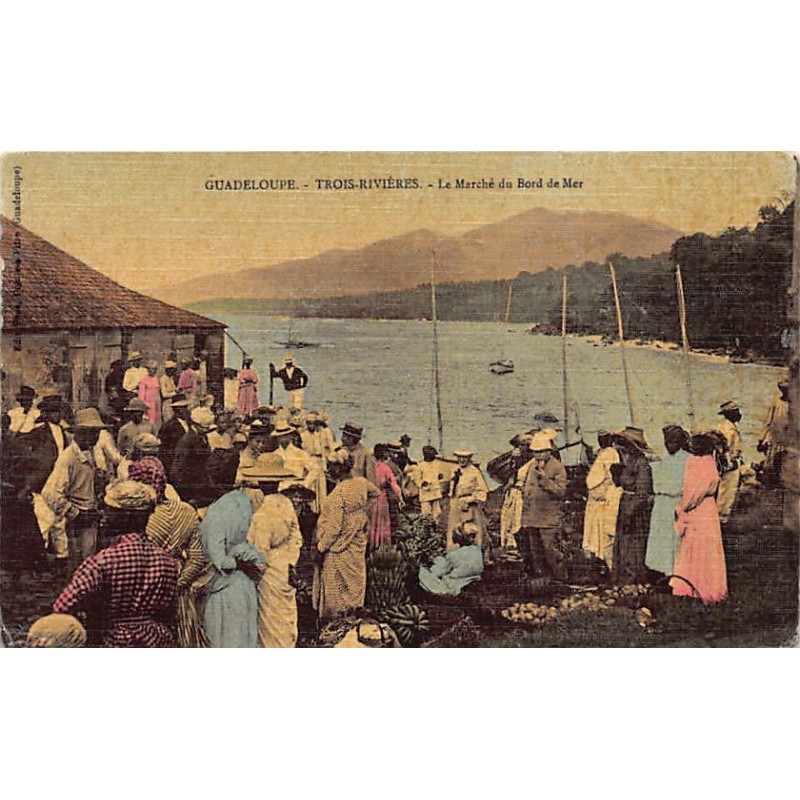 Rare collectable postcards of Guadeloupe. Vintage Postcards of Guadeloupe