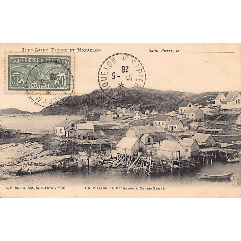 Rare collectable postcards of Saint Pierre & Miquelon. Vintage Postcards of Saint Pierre & Miquelon