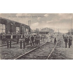 Russia - CHERNYSHEVSKOYE Eydtkuhnen - The railway station destroyed - World War One - Publ. Georg Stike