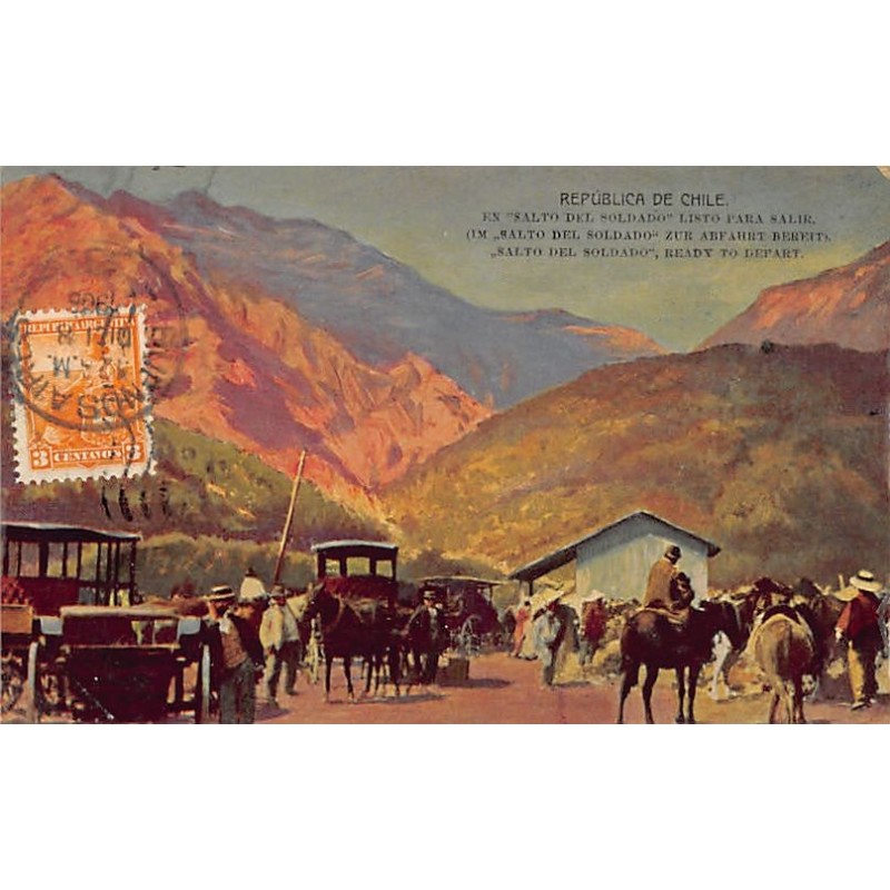 Rare collectable postcards of Chile. Vintage Postcards of Chile
