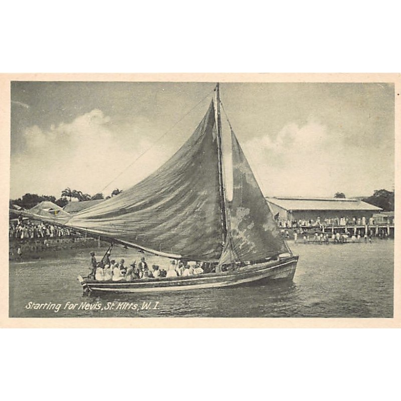 Rare collectable postcards of Saint Kitts and Nevis. Vintage Postcards of Saint Kitts and Nevis