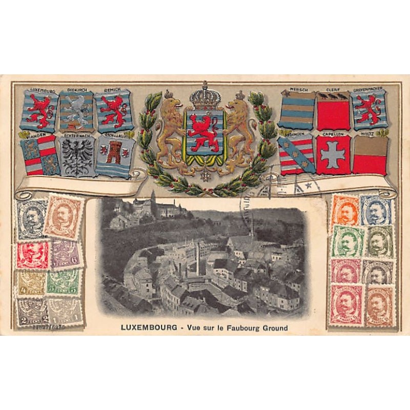 Rare collectable postcards of Luxembourg. Vintage Postcards of Luxembourg