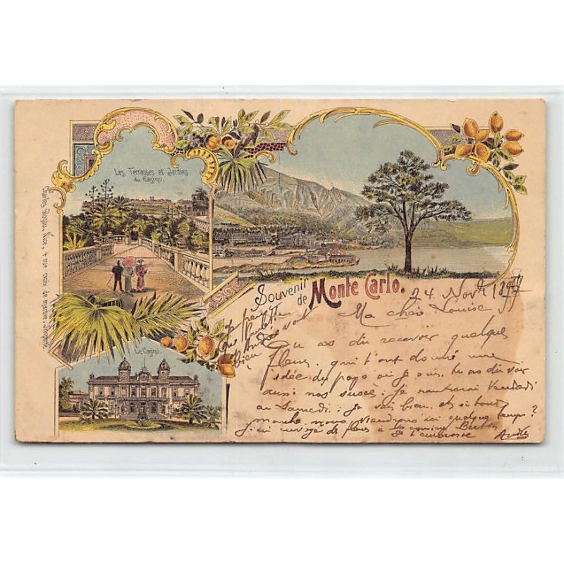 Rare collectable postcards of Monaco. Vintage Postcards of Monaco