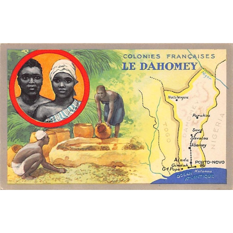 Rare collectable postcards of Benin (Dahomey). Vintage Postcards of Benin (Dahomey)