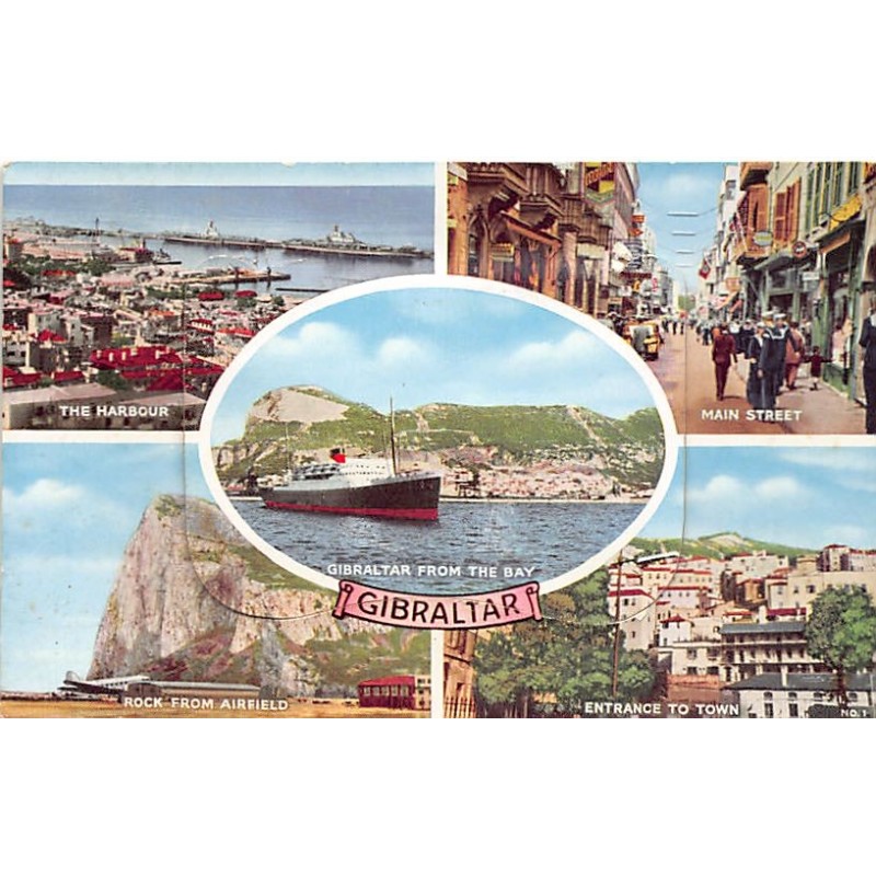 Rare collectable postcards of Gibraltar. Vintage Postcards of Gibraltar