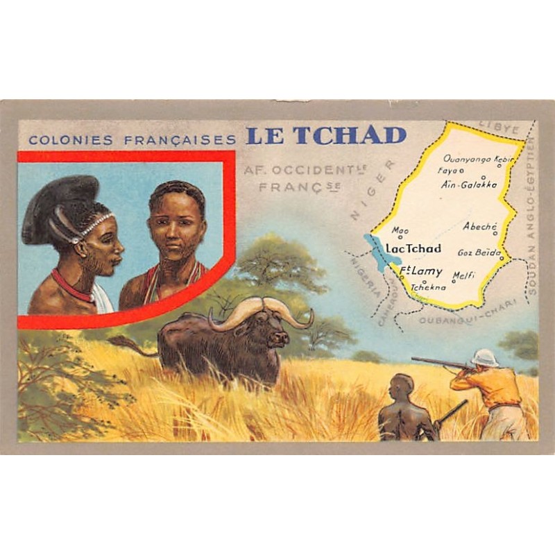 Rare collectable postcards of Chad. Vintage Postcards of Chad