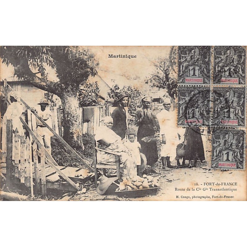 Rare collectable postcards of Martinique. Vintage Postcards of Martinique