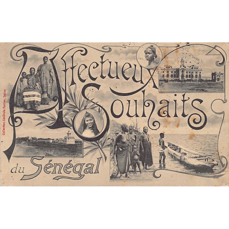 Rare collectable postcards of Senegal. Vintage Postcards of Senegal