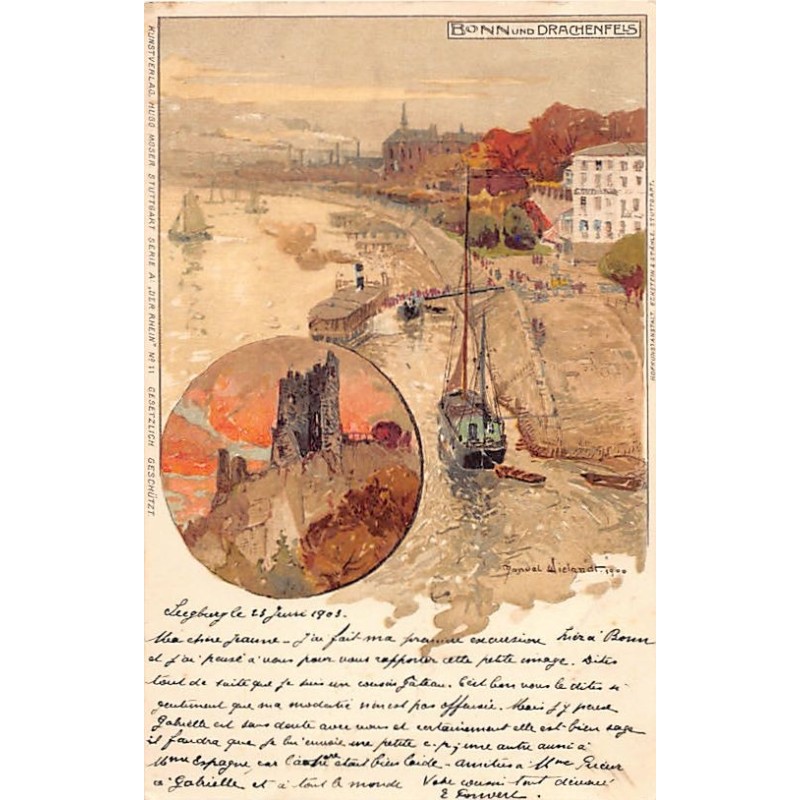 Rare collectable postcards of Germany. Vintage Postcards of Germany
