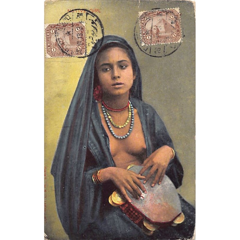 Rare collectable postcards of ETHNIC NUDE. Vintage Postcards of ETHNIC NUDE