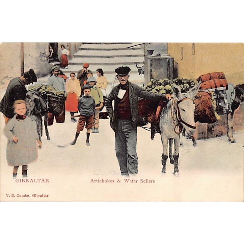 Rare collectable postcards of Gibraltar. Vintage Postcards of Gibraltar