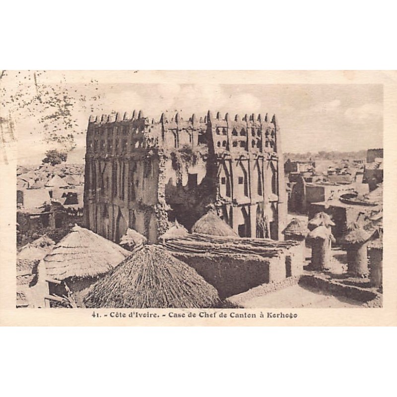 Rare collectable postcards of Ivory Coast - Côte d'Ivoire. Vintage Postcards of Ivory Coast - Côte d'Ivoire